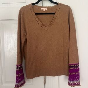 NWOT Lisa Todd Cuff Links Sweater, Size L